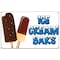 Signmission Ice Cream Bars Banner Concession Stand Food Truck Single Sided B-72 Ice Cream Bars19 - alternate 1